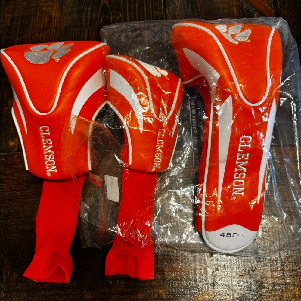 Clemson Orange Golf Club Headcovers Set